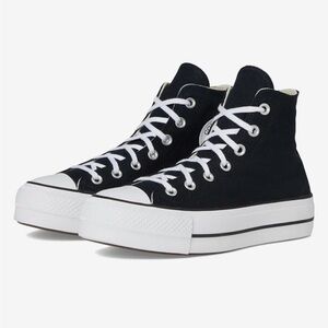 Converse Chuck Taylor All Star High-Top Platform Sneaker Black Size 7 EUC